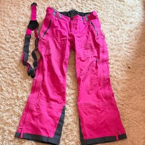 EUC Mountain Hardwear ski pant- hot pink